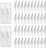 uxcell 40pcs Exacto Knife Blades #11 Hobby Knife Replacement Blades Spare Precision Exacto Blades Hobby Knife Blade Refills for DIY, Art, Cutting, Carving, Scrapbooking, Stencil