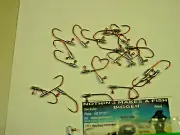 25/Tube Jig heads your choice 1/16,1/32 Mustad #2 Red Hook you pick the weight.