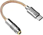 USB Type C to 3.5mm Adapter ALC5686 HiFi Portable Digital Audio Decoding Amp DAC Type-C Microphone Jack Headphones Converter for Huawei Xiaomi Samsung OnePlus Android Phone