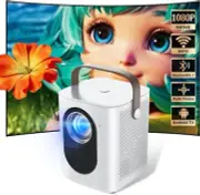 【Electric Focus& Native 1080P】 Mini Projector FD 1080P Portable Projectors,450AN
