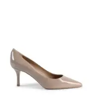 19V69 Italia Classic Pointy Toe PumpsPatent Leather Heels Beige Pumps & Heels
