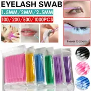 100-1000x Disposable Eyelash Swab Applicator Micro Brush Mascara Tools Extension