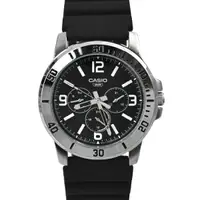 在飛比找樂天市場購物網優惠-CASIO手錶 黑面不鏽鋼三眼槍魚手錶【NECH29】