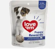 Love'em PUPPY REWARDS Training Dog Treats - 200g - with QUALITY Australian liver