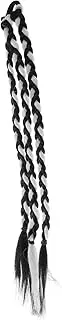 TOGEVAL Long Braided Ponytail Extension for Women Stylish Colored Hair Accessories Easy to Wear Double Ponytail Hairpiece for Daily Transformation and Bold Looks