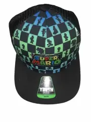 Boys Nintendo Super Mario Hat Snapback Baseball Cap Video Game