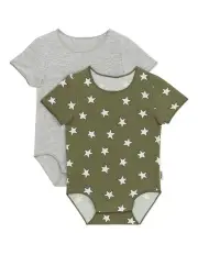 [Bonds] Wonderbodies Bodysuit 2 Pack in YDK Superstar/Grey
