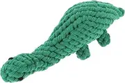 Milisten Dinosaur Shaped Dog Chew Toy Molar Teething Toy for Puppies Dogs Bite-Resistant Cotton Rope