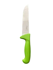 Diekensen Butchers Straight 8" Slicing Knife 20cm Wide Blade Back Blade Green