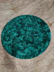 Malachite Stone Coffee Table Top, Round Stone Coffee Table Top, Home Decor