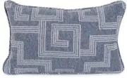 James Allan HEOF25382 Mistify 22" x 14" Polyester and Rolefin - Denim