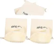 MUSISALY 3pcs Multi-functional Hair Dryer Bag Large Drawstring Pouch Ideal For Travel Hair Tools Container Bag