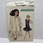 Vogue 7202 Misses Dress Jacket Easy Pattern 8-12 *Uncut*