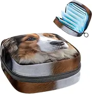 Sanitary Napkin Storage Bag,Period Bag,Pad Bag,Cavalier King Charles Spaniel Dog,Period Pouch