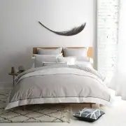 Logan and Mason Essex Quilt Cover Set Stone
