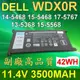 DELL 戴爾 WDXOR 原廠規格 電池 WDX0R 15 5580 P77F (9.3折)