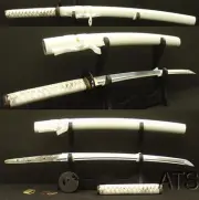 31.5" Hand Forged Japanese Folded Steel Sword Wakizashi Full Tang