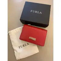 在飛比找蝦皮購物優惠-FURLA名片夾，防刮皮，二手