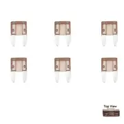 Spade Set Kit 7A Amp Motorcycle Automotive 6x Mini Blade Fuse APM ATM Plug