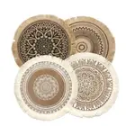 Non-Slip Round Placemat Heat Resistant Woven Vase Mats Dining Table