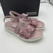 ECCO Women's Yuma Two Strap Sandal, Violet Ice Size 10