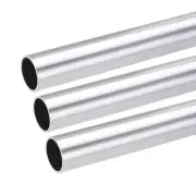 6063 Aluminum Round Tube 28mm OD 25mm Inner Dia 300mm Length Tubing 3Pack