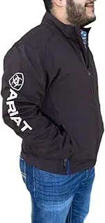 [ARIAT] Men's Logo 2.0 Softshell Jacket, Coffee Bean Indpdt SMU, Small