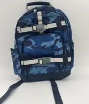 Pottery Barn Kids Mackenzie Navy Skateboard Camo Reflective Backpack Sm #9903V