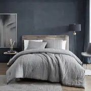 Kenneth Cole Sussex Quilt Cover Set Cotton Home/Room Bedding Khaki/Black