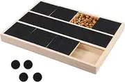 Dog Scratch Board, Sandpaper Dog Nail File Board with Built-in Snack Box, Puppy Nail Grinding Pad, Alternative Scratching Pad Clippers Grinders for Pets(6 Grid)