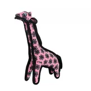Tuffy Jr PINK Zoo Giraffe Dog Toy (Approx 3 x 9 x 11 inches)