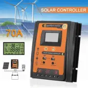 Dual-usb Dc12/24v 70a Mppt Solar Panel Charge Controller Battery Regulator
