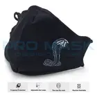 Cobra Face Mask Fabric 3 Layered Reusable Washable Adjustable Colorful Designs