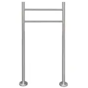 Mailbox Post Modern Stainless Steel Stand For 2 Mailboxes Weather Resistant