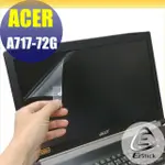【EZSTICK】ACER A717-72 A717-72G 靜電式筆電LCD液晶螢幕貼 (可選鏡面或霧面)