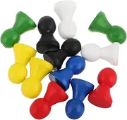 SUPVOX 12pcs Wooden Game Pieces for Board Games Pawn Markers for Checkers Flight Chess and Tabletop Gaming Versatile Components