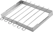 MYCENSE BBQ Shish Kabob Set with Skewers Shish Kabob Holder Foldable Grill Rack for Camping
