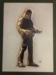Star Wars Chewbacca Movie Art Poster Print 9x12 John Alvin