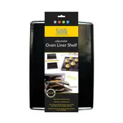 Nostik Adjustable 49cm Oven Liner Shelf Reusable Kitchen Baking Sheet Pad Black