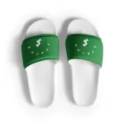 STACKZ - Women's Prosperity 'Dollar Sign' Slides - Green/White