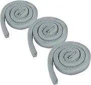 Zerodeko 3pcs Bed Gap Filler Flexible Mattress Space Filler for Bedside Gaps Couch Wall Support and Headboard Cushion Easy Installation and Safe Protection Gray Brushed Cloth