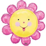 Chatterbox Flower Balloon Flower Shaped Foil Mylar Balloon 26 Inch