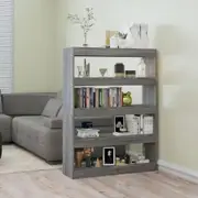 Book Cabinet/Room Divider Grey Sonoma 100x30x135 cm