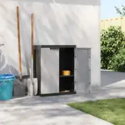 Outdoor Storage Cabinet Garden Patio Sheds Tool Shelf Cupboard Grey 65x37x85cm