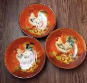 Orange Rooster China by "Gallo" 8" Vegetable Bowl Set of 3