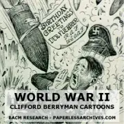 World War II: Clifford Berryman Political Cartoons USB Drive