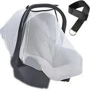 Tear-Resistant Mosquito Net for Buggy, Fly Net for Prams, Mosquito Net for Prams, Universal Insect Protection for Prams, with Hand Strap Pushchair, Protection Against Mosquitoes, Insects, Pack of 2