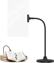 4X Magnifying Glass with Stand 10 x 6 Inches Large Full Page Magnifier with Flexible Hands Free Detachable Desktop Magnifier for Reading Low Vision Seniors Kids(Black)