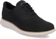 Cole Haan Mens 2.Zerogrand Laser Wingtip Oxford 9, Black Nubuck/Grey