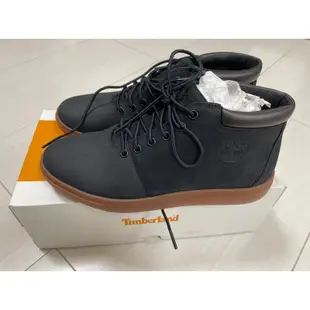 Timberland 男款黑色磨砂革防水休閒鞋|A2DSN001|全新